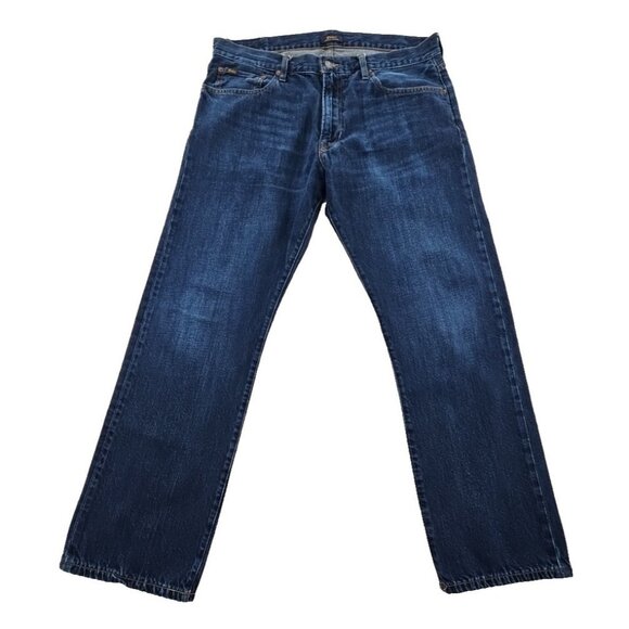 Ralph Lauren Polo Jeans Men's 36x30 Straight Leg Dark Wash Stretch Classic Fit - Picture 1 of 16